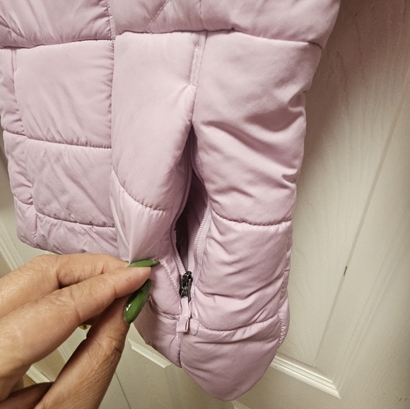 Columbia Girls Purple Hooded Jacket Size M (10/12) Zip Front Pockets - Picture 6 of 9